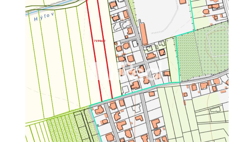 ROZHANOVCE investičný pozemok v blízkosti zástavby domov