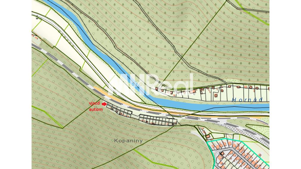 KYSAK rovinatý pozemok s chatkou v v blízkosti obce