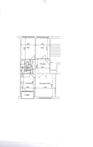 ČORDÁKOVA ul. - KVP 3 izbový byt 70 m2 Pekná lokalita