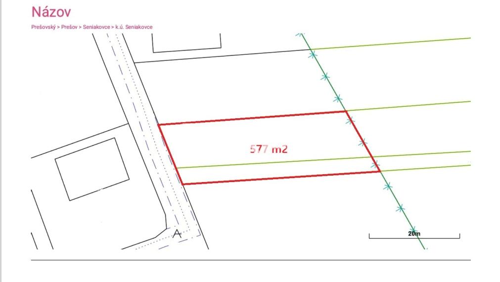 SENIAKOVCE - stavebný pozemok 577 m² Nová lokalita