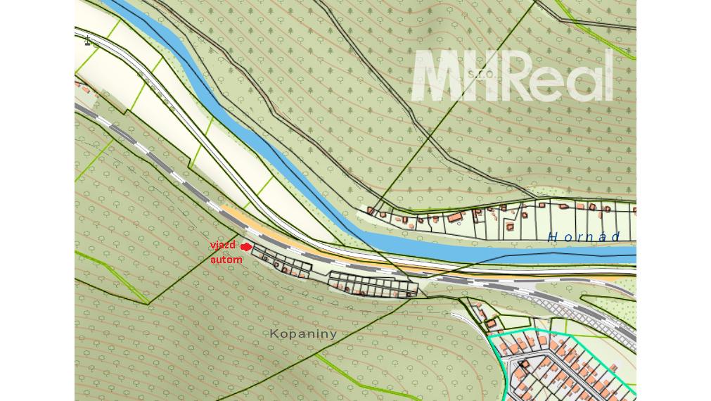 KYSAK rovinatý pozemok s chatkou v v blízkosti obce