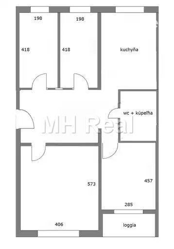 BUDAPEŠTIANSKA - Ťahanovce čiastočne zrek. 4 iz. byt Kúpou voľný